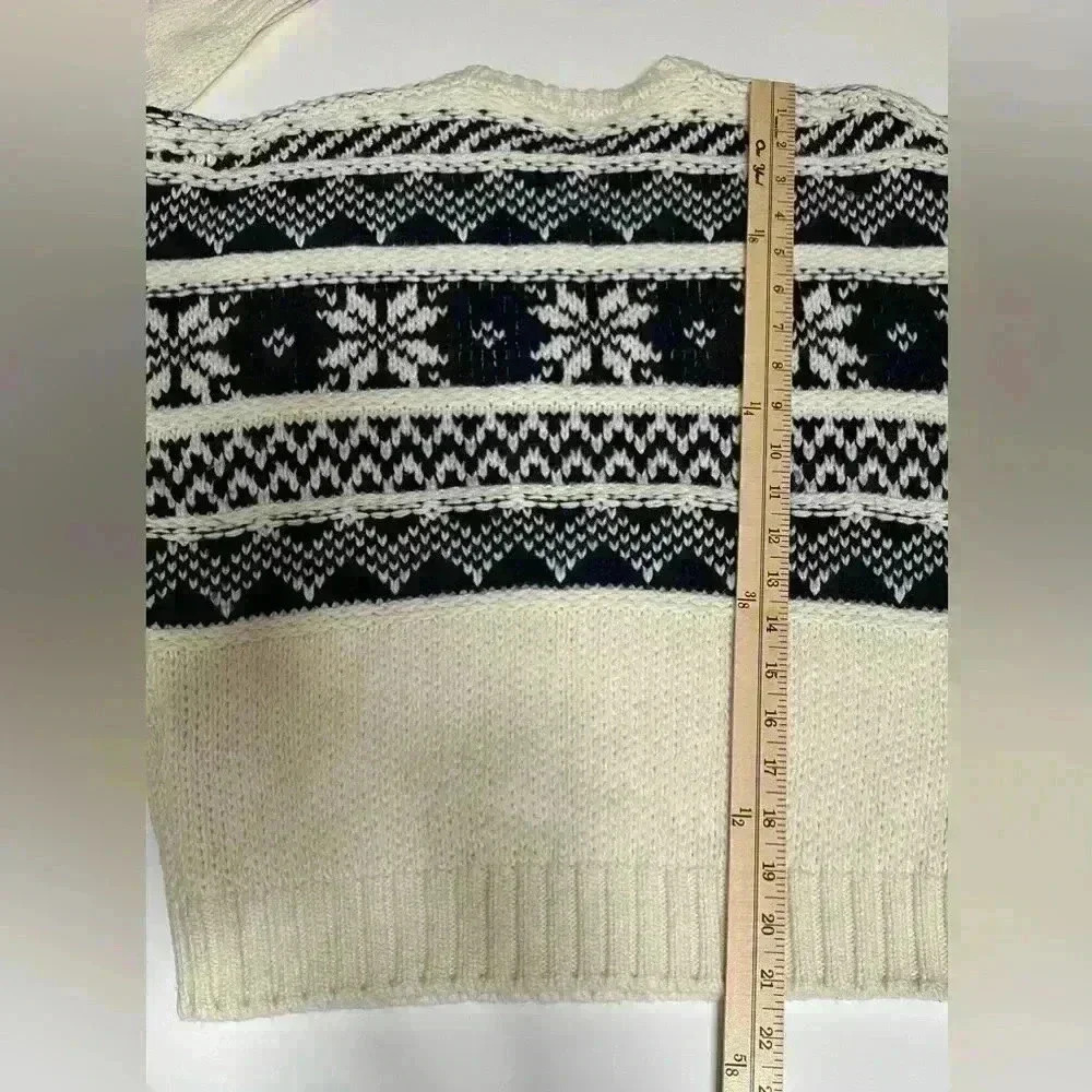 Maje Mockoon Geo Pattern Snowflake Sweater - image 7